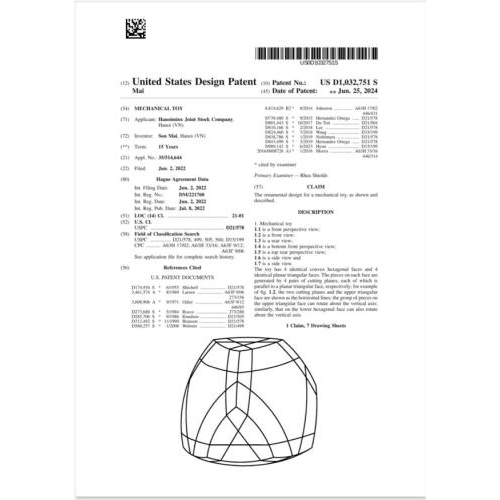 3) US design patent