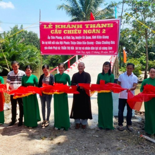 Hội Phước Thiện Khánh Thành Cầu Nông Thôn Tại Huyện Gò Quao, Tỉnh Kiên Giang