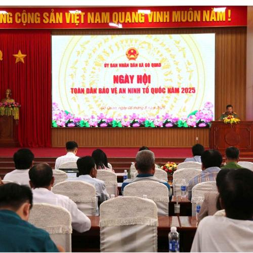 Gò Quao Tổ Chức Ngày Hội Toàn Dân Bảo Vệ An Ninh Tổ Quốc Năm 2025