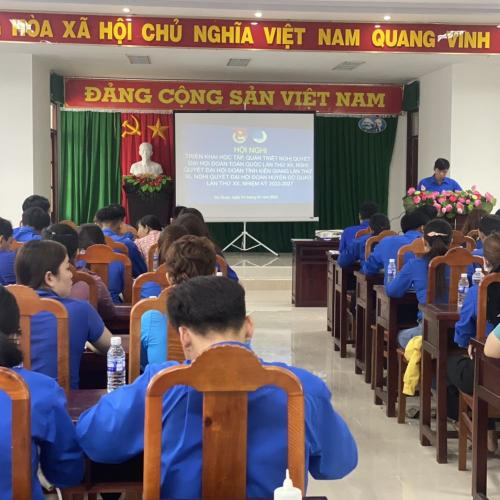 Gò Quao Triển Khai Học Tập Nghị Quyết Đại Hội Đoàn Các Cấp