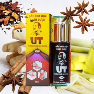 Dầu Xoa Bóp Thảo Dược UT (nóng) - Phương Thuộc Gia Truyền - Chai 50ml
