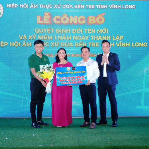 Mekong Sen Tài Trợ Cho Hiệp Hội Ẩm Thực Xứ Dừa Bến Tre – Tỉnh Vĩnh Long