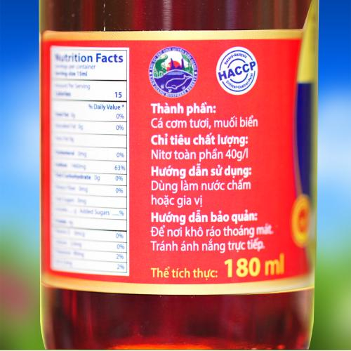 Nước Mắm Kim Hoa 40 Độ - Chai 180ml