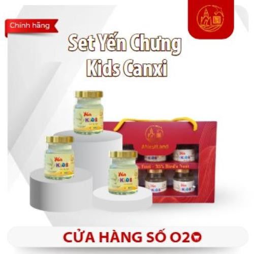 Set Yến Chưng Kids Canxi 6 Hũ