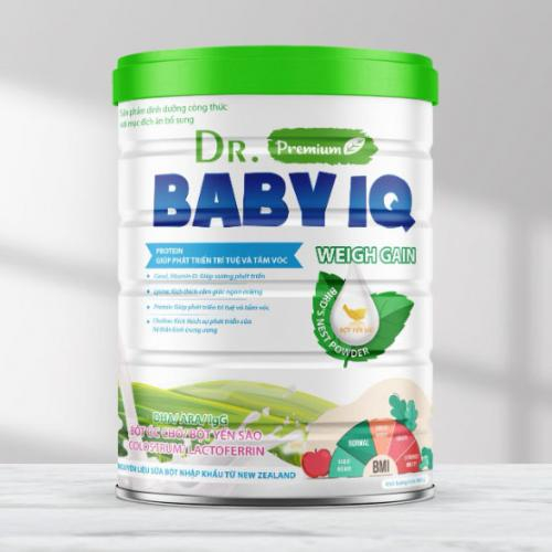 Sữa Bột Dr.Baby IQ Weigh Gain Lon 900gr (1 Tuổi Trở Lên)