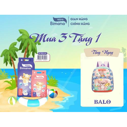 Tã bỉm quần Bimana Hàn Quốc size L